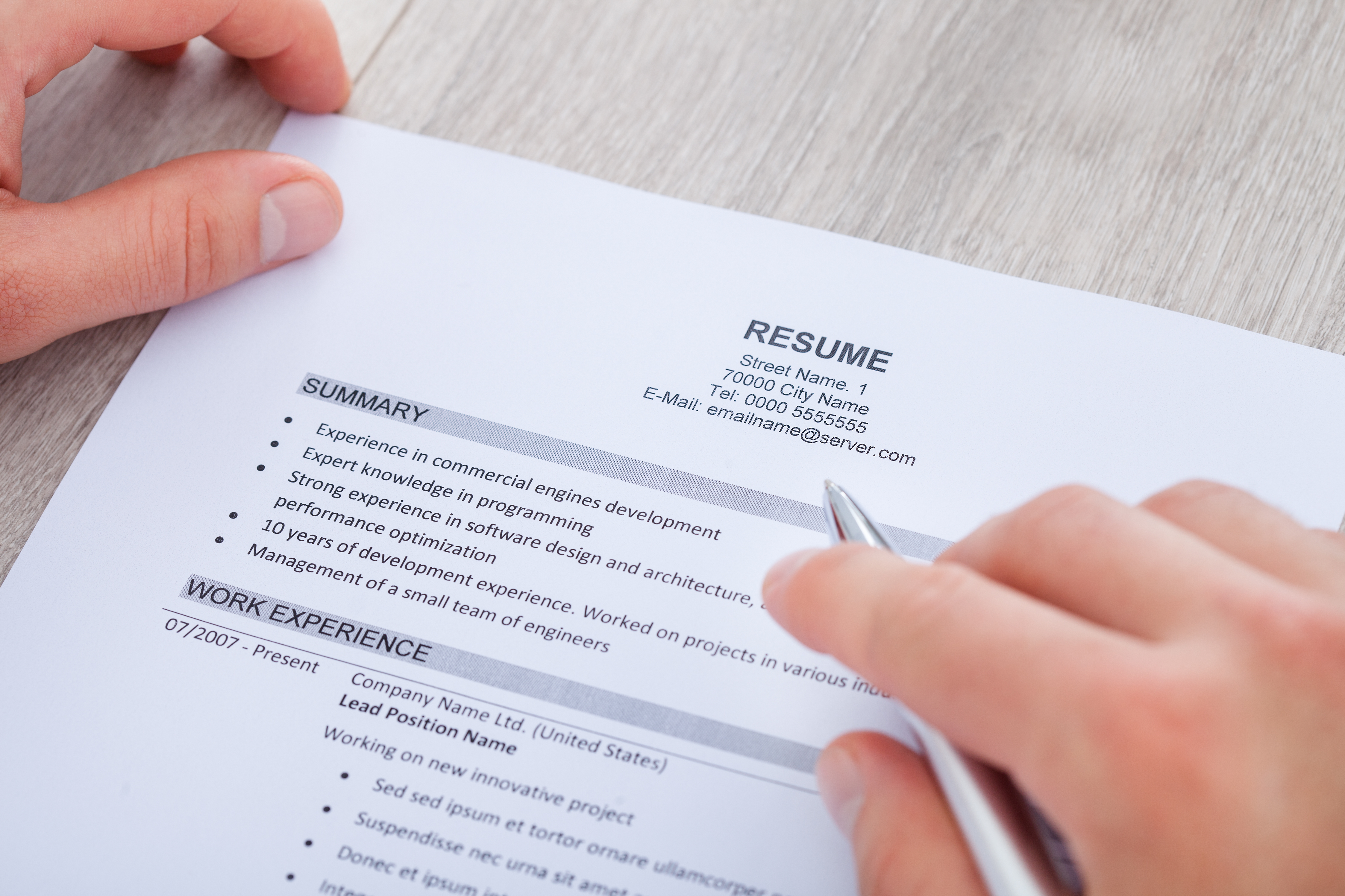 Cv Writing Tips Fpr Group